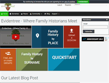 Tablet Screenshot of evidentree.com